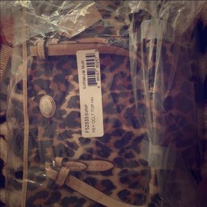 Small coach leopard/cheetah handbag